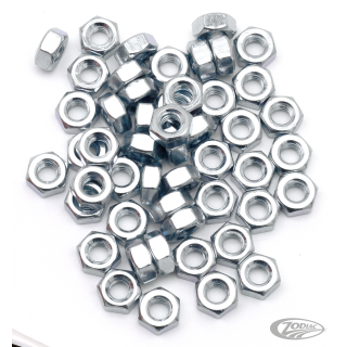 GZP 50pck nut 1/4-20 UNC zinc