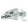 GZP Chrome eagle Head krommet black eyes