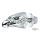 GZP Chrome eagle Head krommet black eyes