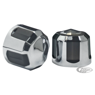 Diamond Cut Crown Bolt Cap Kit Black