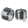 Diamond Cut Crown Bolt Cap Kit Black