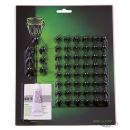 Fluted spike bolt caps chr/blk TC99-17