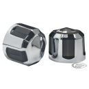 Diamond Cut Crown Bolt Cap Kit M8 chrome