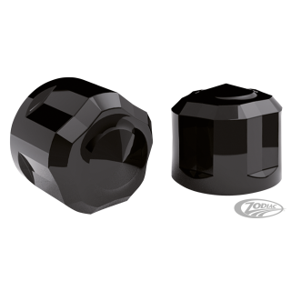 5/16"Diamond Cut Crown BoltCaps 6pckBlac