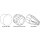 Diamond crown Blk Chr BOLT CAP 1/4" 10Pc