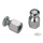 GZP Chrome bungee nut 3/8-24 UNF pair