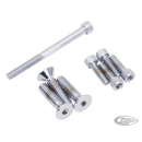 Chrome allen head set for S&S carb.+clnr