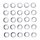 CHROME LOCK WASHERS M6 -25PACK