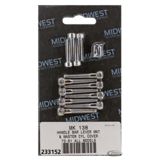 Lever, switch & M/C cover bolt kit 82-95