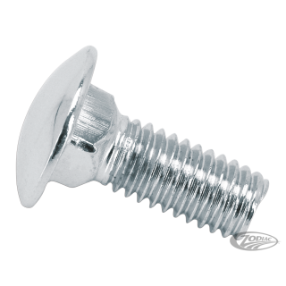 5pck Carriage bolt chrome 3/8-16x1