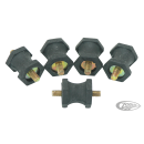 GZP Hex head rubbermount 1/4"-20, 5pck