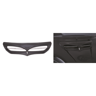 Batwing Blk + Chr intake trim FLH14-UP