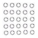 SS EXT. COUNTERSUNK LOCKWASHER,#8-25PACK