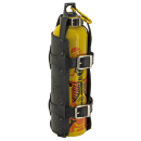 Texas Leather Leder Solo Satteltasche mit Trinkflasche für Harley Softail 84-17