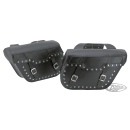 Texas Leather saddlebags 10L, studded