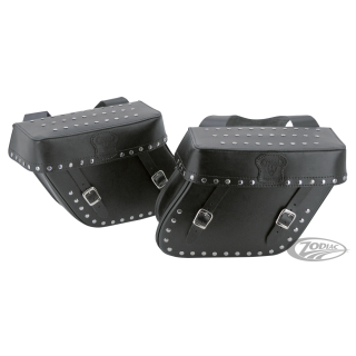 Texas Leather saddlebags 11L, studded