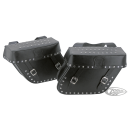 Texas Leather saddlebags 11L, studded