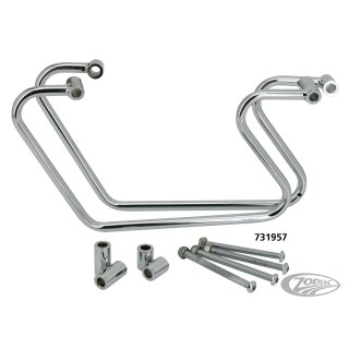 Chrome saddlebag supports FXDF08-17