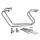 Chrome saddlebag supports FXDF08-17