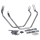 Chrome Saddle Bag Supports FXD06-17