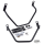Black Saddle Bag Supports FXD06-17