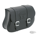 Texas Leather V-Rod black leather bag