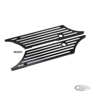 GZP Blck cut billet latch covers FLH/T93