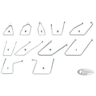 GZP Saddlebag supports Big Twin 58-86 4