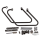 Black Saddle Bag Supports XL04-up