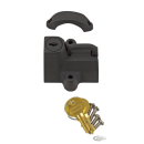 GZP Matt black Helmet lock and key kit