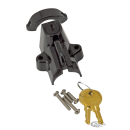 GZP Gloss black Helmet lock and key kit