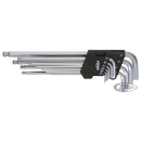 Ball end hex key set xtra long 10Pc inch