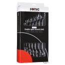 Double open wrench set inch sizes 8Pc