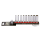 1/4" Socketset long inch sizes 9pc on ra