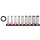 1/4" Socketset long inch sizes 9pc on ra