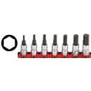 1/4" Socketbitset Hex inch sizes 7pc on