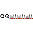 1/4" Socketbitset Torx 10PC on rail