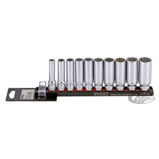 3/8" Socketset 12-point long metric 10PC