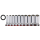 3/8" Socketset 12-point long metric 10PC