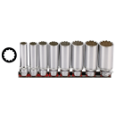 3/8" Socketset long inch sizes 8PC on ra
