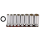 3/8" Socketset long inch sizes 8PC on ra