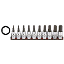 3/8" Socketbitset hex metric 10PC on rai