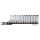 1/2" Socketset 12-point long 12Pc on rai