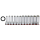 1/2" Socketset 12-point long 12Pc on rai