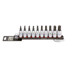 1/2" Socketbitset Hex metric 10Pc on rai