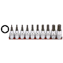 1/2" Socketbitset Hex metric 10Pc on rai