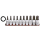 1/2" Socketbitset Hex inch sizes 10Pc