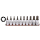 1/2" Socketbitset Torx 10Pc on rail