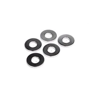 CHROME FLAT WASHERS #8-25PACK