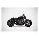 Zard Top Gun Auspuffanlage schwarz matt für Harley...